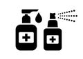 Hand sanitizer vector icon