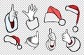 Hands of Santa Claus Royalty Free Stock Photo