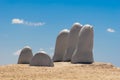 Hand sculpture, Punta del Este Uruguay Royalty Free Stock Photo