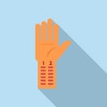 Hand seasonal allergy icon flat vector. Season disease