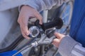 Child ringing bell on bike