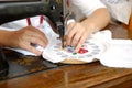 Hand sewing Royalty Free Stock Photo