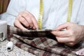 HAND SEWING Royalty Free Stock Photo