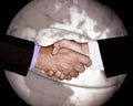 Global Business Deal People Men Shaking Hands Successful  Planning Money Investment Success Earth Globe World Background Royalty Free Stock Photo