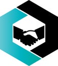 Hand shake Logo concept for Accounting
