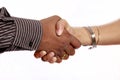 Hand shake male and female Royalty Free Stock Photo
