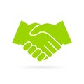 Hand shake vector icon