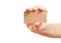 Hand showing blank business card Royalty Free Stock Photo