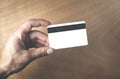 Hand showing credit card. Royalty Free Stock Photo
