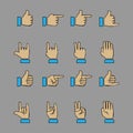 Hand gestures Royalty Free Stock Photo