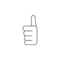 Hand sign all perfectly icon. Hands sign elements concept and web apps. Thin line icon for website design and development, app de Royalty Free Stock Photo