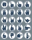 Hand signs Royalty Free Stock Photo