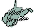 Hand Drawn West Virginia State Design