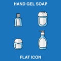 Hand Soap Dispenser, infection control concept. Soap to prevent colds, virus, Coronavirus, Antimicrobial germ kill foam, hand soap