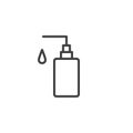 Hand soap outline icon