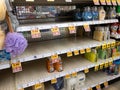 Empty Hand Soap Racks at Denver King Soopers During Corona Virus COVID-19 Outbreak 2020