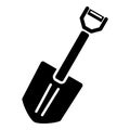 Hand spade icon, simple style