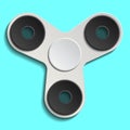 Hand spinner. Fidget toy for increased focus, stress relief. Vector.