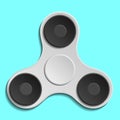 Hand spinner. Fidget toy for increased focus, stress relief. Vector. Royalty Free Stock Photo