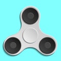 Hand spinner. Fidget toy for increased focus, stress relief. Vector.