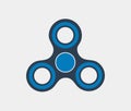 Hand spinner flat vector icon. Royalty Free Stock Photo