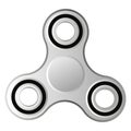 Hand Spinner toy emblem vector illustration stress hobby roller toy bearing fidget spin