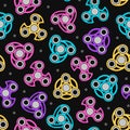 Hand Spinners Seamless pattern