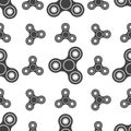 Hand Spinners Seamless pattern on white background. Vector illustration Royalty Free Stock Photo