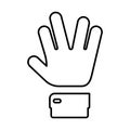 Hand spock Icon