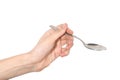 Hand with spoon