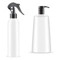Hand spray bottle. Soap pump dispenser mockup, 3d