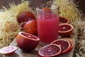 Fresh juice. Tarocco Red Orange Juice