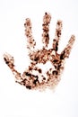 Hand stain Royalty Free Stock Photo