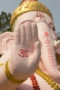 Hand of Statue Elephant Erawan Wan at Wat Mai Kham Wan temple, P Royalty Free Stock Photo