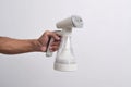 Hand steamer for clothes isolated on a white background Royalty Free Stock Photo