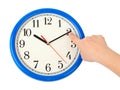 Hand stop time Royalty Free Stock Photo