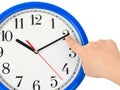 Hand stop time Royalty Free Stock Photo