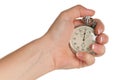 Hand with stopwatch Royalty Free Stock Photo