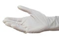 Hand with surgical glove Royalty Free Stock Photo