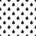 Hand take bowling ball pattern seamless vector