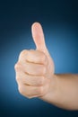 Hand with thumb up Royalty Free Stock Photo