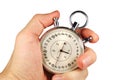 Hand and timer Royalty Free Stock Photo