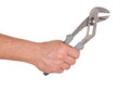 Hand and Tool Royalty Free Stock Photo
