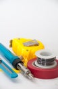 Hand tool for repairing electrical wiring Royalty Free Stock Photo