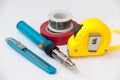Hand tool for repairing electrical wiring Royalty Free Stock Photo