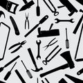 Hand tools icons pattern eps10