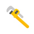 Hand tools vector. Wrench made of solid steel for tightening nuts Royalty Free Stock Photo