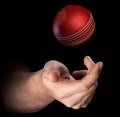 Hand Tossing Cricket Ball