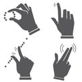 Hand Touch Pad Gestures