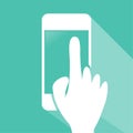 Hand Touch Smartphone icon